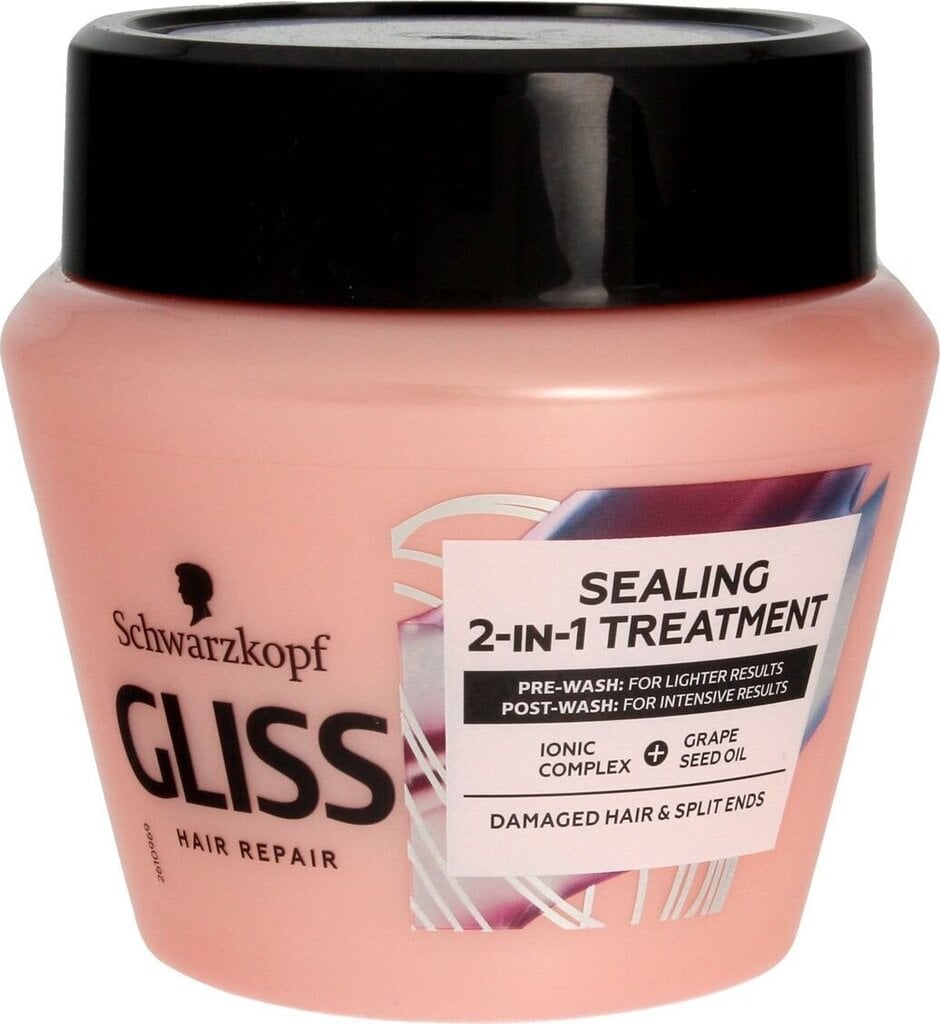 Taastav juuksemask Schwarzkopf Sealing 2in1 Treatment, 300 ml цена и информация | Maskid, õlid, seerumid | kaup24.ee