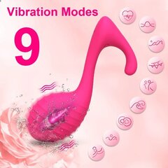 Женский вибратор массажёр с упралением через приложение, розовый цена и информация | Вибраторы | kaup24.ee