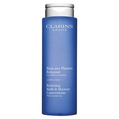 Успокаивающий гель для душа Clarins Relaxing Bath & Shower Concentrate, 200 мл цена и информация | Масла, гели для душа | kaup24.ee