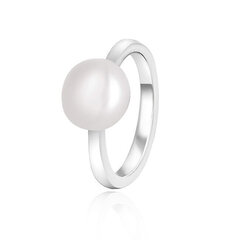 Hõbesõrmus naistele Beneto AGG29, valge hind ja info | Sõrmused | kaup24.ee
