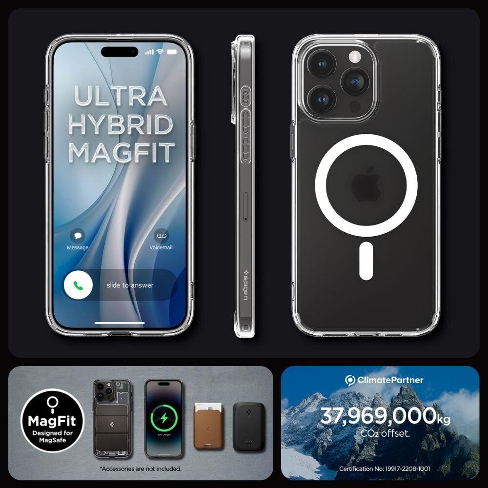 Spigen Ultra Hybrid MagSafe, frost Clear iPhone 15 Pro Max hind ja info | Telefoni kaaned, ümbrised | kaup24.ee