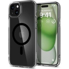 Case SPIGEN Ultra Hybrid Mag Magsafe ACS06803 for Iphone 15 - Black цена и информация | Чехлы для телефонов | kaup24.ee