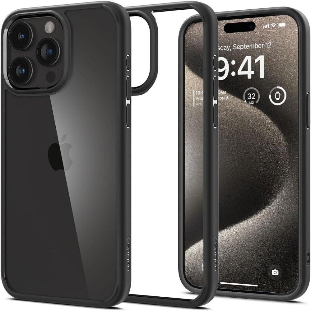 Spigen Ultra Hybrid iPhone 15 Pro 6.1" Matte Black ACS06713 hind ja info | Telefoni kaaned, ümbrised | kaup24.ee