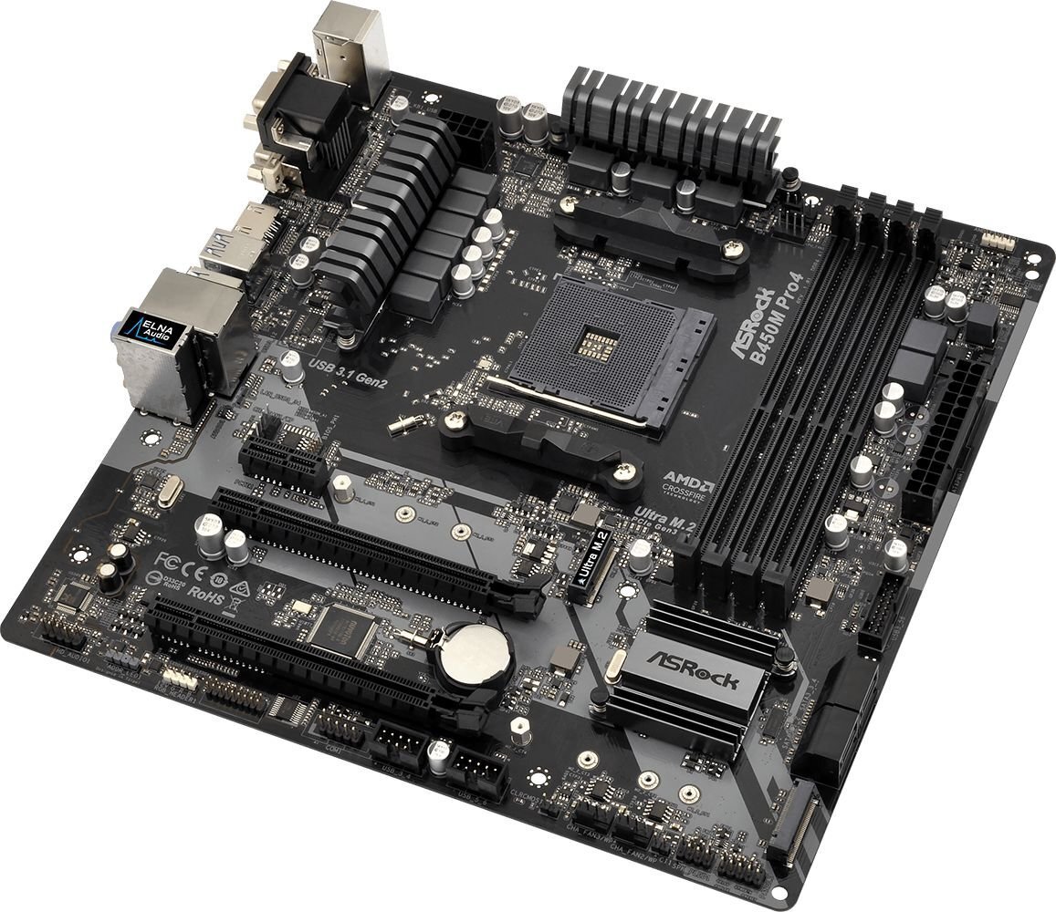 ASRock B450M Pro4 hind ja info | Emaplaadid | kaup24.ee