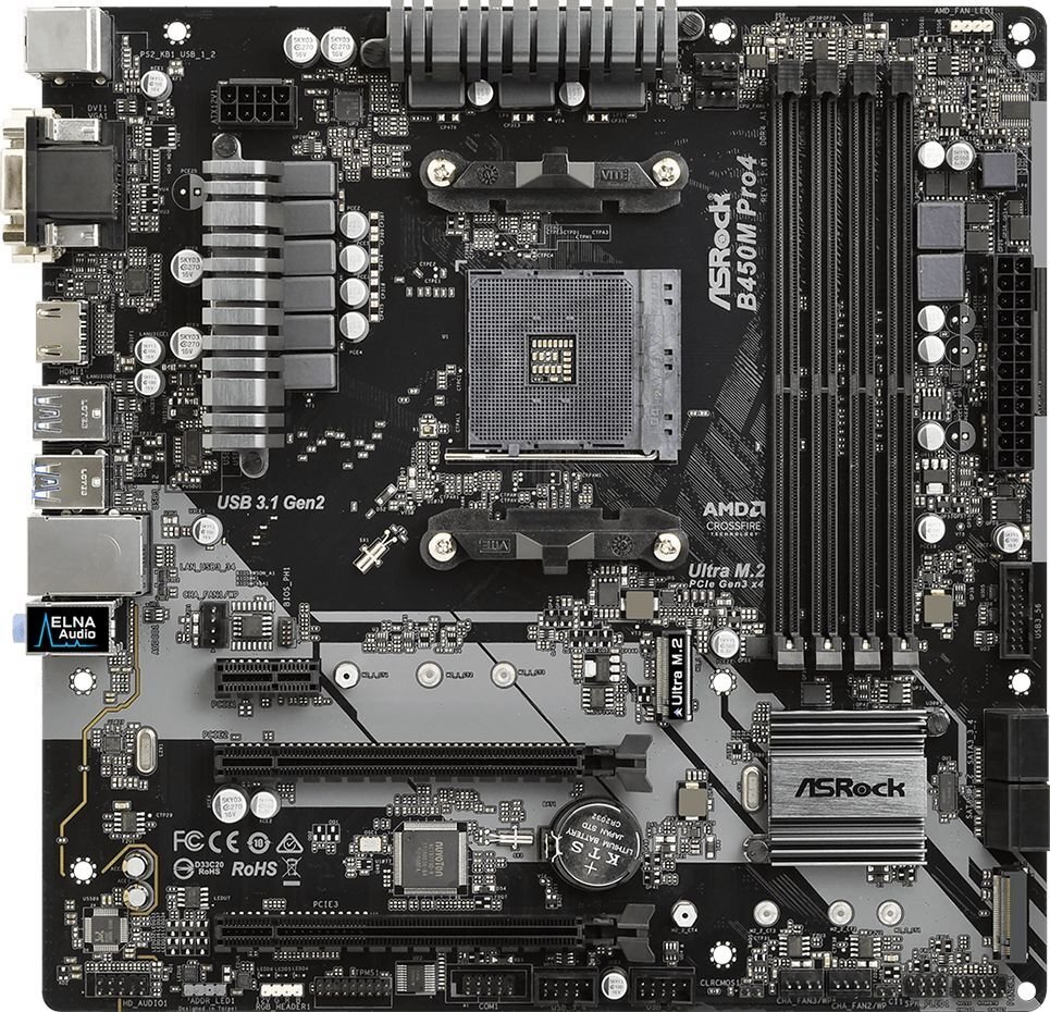 ASRock B450M Pro4 цена и информация | Emaplaadid | kaup24.ee