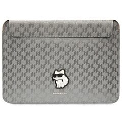 Karl Lagerfeld Sleeve KLCS14SAKHPCG 14" srebrny|silver Saffiano Monogram Choupette цена и информация | Компьютерные сумки | kaup24.ee