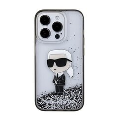 Karl Lagerfeld KLHCP15LLKKNSK iPhone 15 Pro 6.1" transparent hardcase Liquid Glitter Ikonik цена и информация | Чехлы для телефонов | kaup24.ee