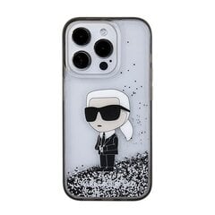 Karl Lagerfeld KLHCP15XLKKNSK iPhone 15 Pro Max 6.7" transparent hardcase Liquid Glitter Ikonik цена и информация | Чехлы для телефонов | kaup24.ee