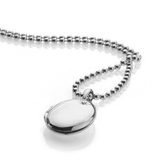 Hot Diamonds Серебряное колье Hot Diamonds DP493 Memoirs Oval Locket цена и информация | Украшения на шею | kaup24.ee