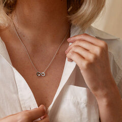 Hõbedast kaelakee naistele Hot Diamonds Infinity DP893 hind ja info | Kaelakeed | kaup24.ee
