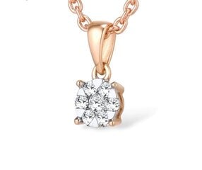 Kuldne teemantidega ripats naistele hind ja info | Kaelakeed | kaup24.ee