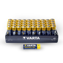 Patareid Varta Industrial Pro AA LR6, 40 tk hind ja info | Patareid | kaup24.ee