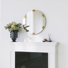 Зеркало Asir, 60см, серебро цена и информация | Зеркала | kaup24.ee