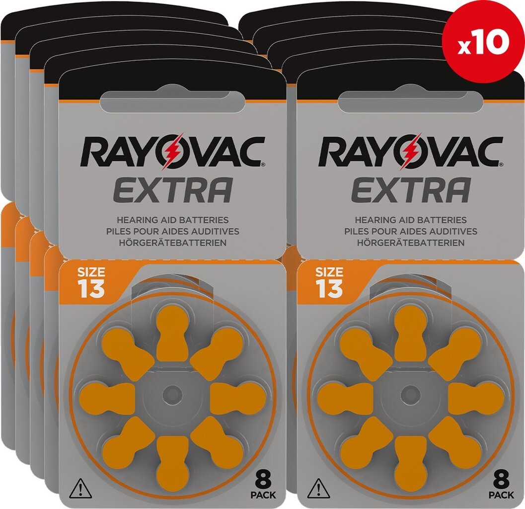 Patareid Rayovac Extra 13AUX PR48, 80 tk hind ja info | Patareid | kaup24.ee