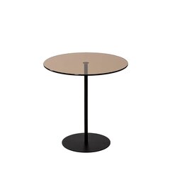 Приставной столик Asir, 50x50x50см, черный/коричневый цена и информация | Журнальные столики | kaup24.ee