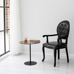 Приставной столик Asir, 50x50x50см, черный/коричневый цена и информация | Журнальные столики | kaup24.ee