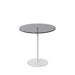 Приставной столик Asir, 50x50x50см, белый/серый цена и информация | Журнальные столики | kaup24.ee