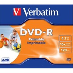 Verbatim DVD-R 4.7GB 16X hind ja info | Vinüülplaadid, CD, DVD | kaup24.ee