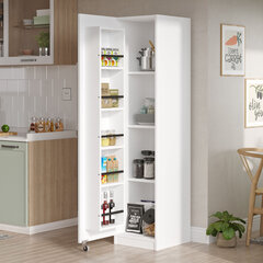 Шкаф Asir, 41,7x176,4x44,3см, белый цена и информация | Кухонные шкафчики | kaup24.ee