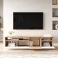 TV alus Asir, 180x44,6x44,5cm, valge/beež цена и информация | TV alused | kaup24.ee