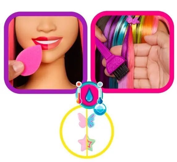 Komplekt Barbie Styling pea muutuv värv, 20 tk цена и информация | Tüdrukute mänguasjad | kaup24.ee