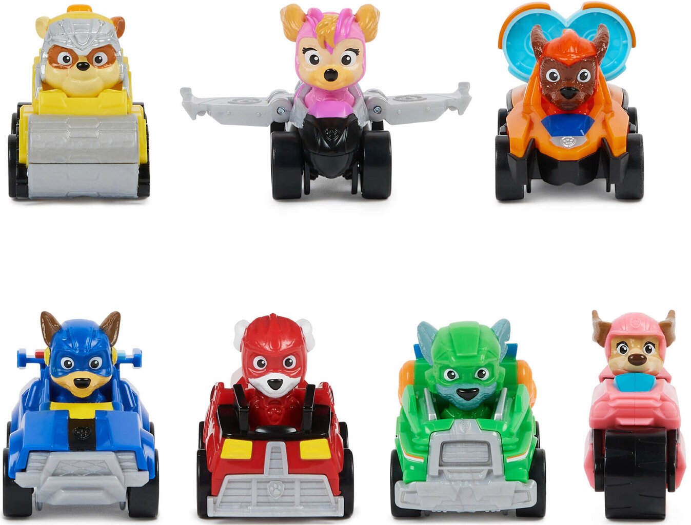 Sõidukite komplekt Paw Patrol, 7 värvilist autot hind ja info | Poiste mänguasjad | kaup24.ee