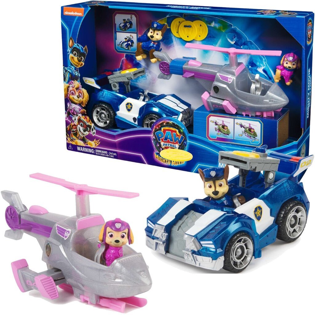 Skye ja Chase politseiauto ja helikopter Paw Patrol hind ja info | Poiste mänguasjad | kaup24.ee