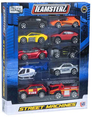 Metallist autod 10 sõidukit Teamsterz hind ja info | Poiste mänguasjad | kaup24.ee