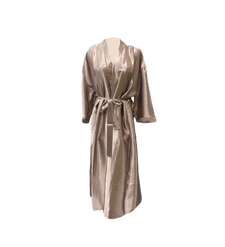 Satiinist hommikumantel Jasmin 405, beež hind ja info | Naiste hommikumantlid | kaup24.ee