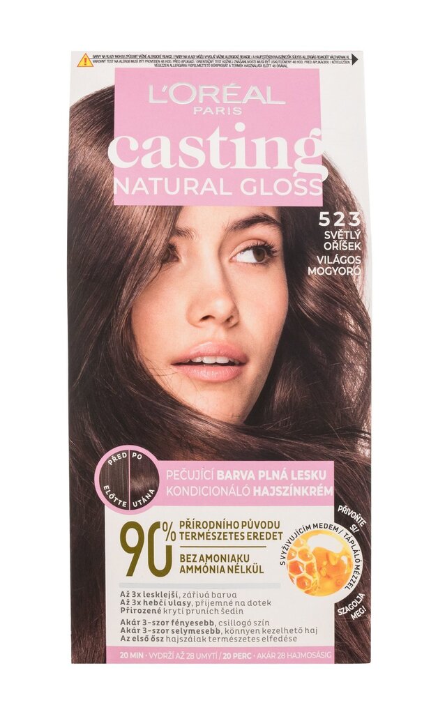 Poolpüsiv juuksevärv Casting Natura l Gloss 48 ml цена и информация | Juuksevärvid | kaup24.ee