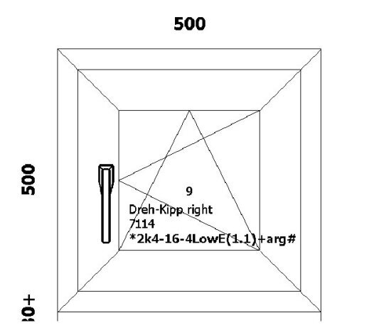 Pvc aken 500 x 530, valge/valge цена и информация | Plastikaknad | kaup24.ee