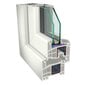 Pvc aken 700 x 730, valge hind ja info | Plastikaknad | kaup24.ee