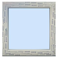 Новое окно из ПВХ 1000 x 1030, белое/белое цена и информация | Пластиковые окна | kaup24.ee