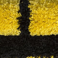 Lastetoa vaip Shaggy Fun Yellow, 100x100 cm hind ja info | Vaibad | kaup24.ee