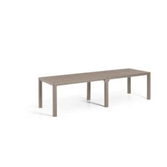 Садовый стол Julie Double Table, 2 конфигурации, песочный цена и информация | Садовые столы, столики | kaup24.ee