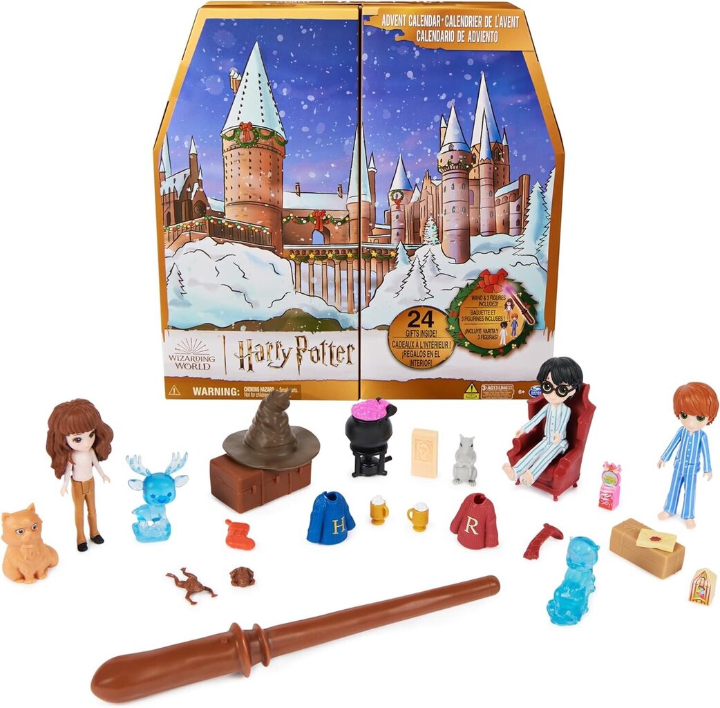 Advendikalender Harry Potter Advent Calendar w/Magic Wand 2023 (6067358) цена и информация | Tüdrukute mänguasjad | kaup24.ee