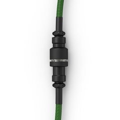 Glorious PC Gaming Race Coiled Cable, Forest Green цена и информация | Адаптеры и USB-hub | kaup24.ee