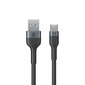 Forever Flexible cable USB - USB-C 1,0 m 3A black hind ja info | USB jagajad, adapterid | kaup24.ee