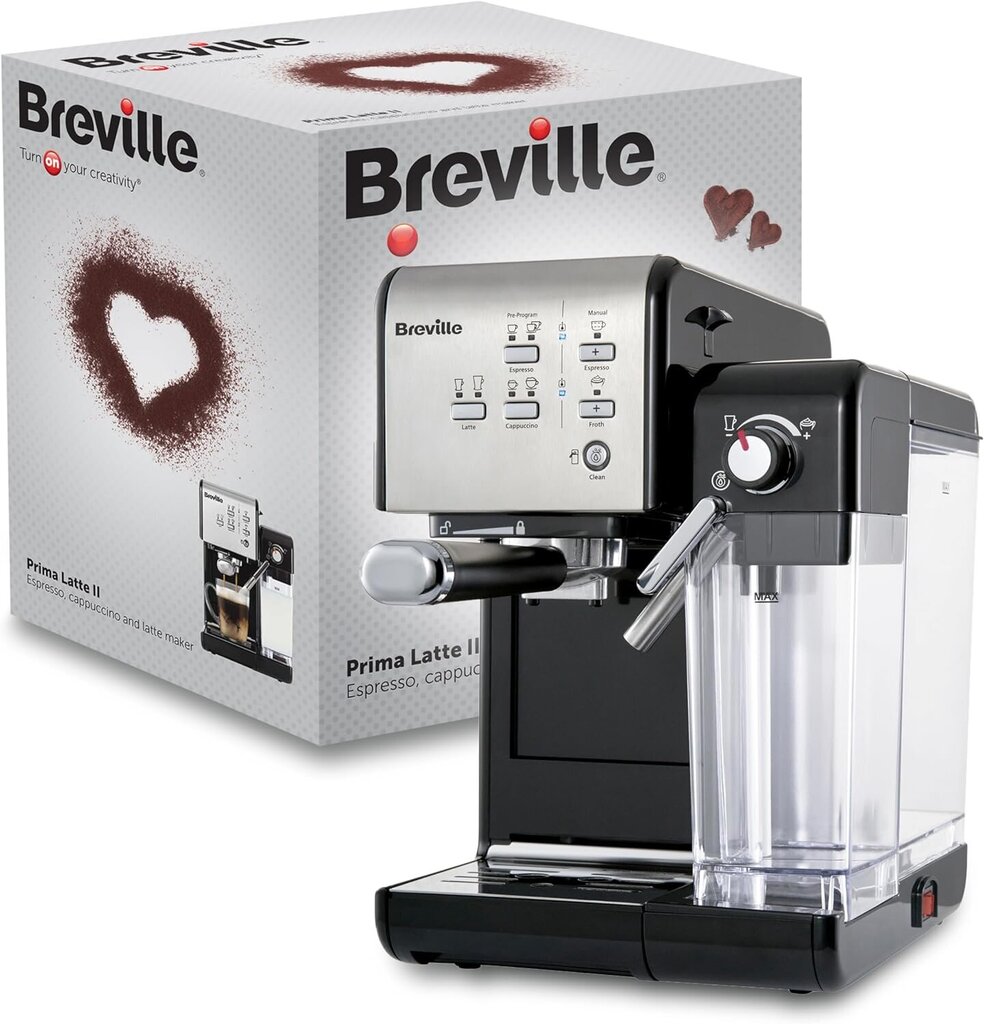 Breville Prima 19 Baru Latte PrimaLatte II Grey VCF108X цена и информация | Kohvimasinad | kaup24.ee