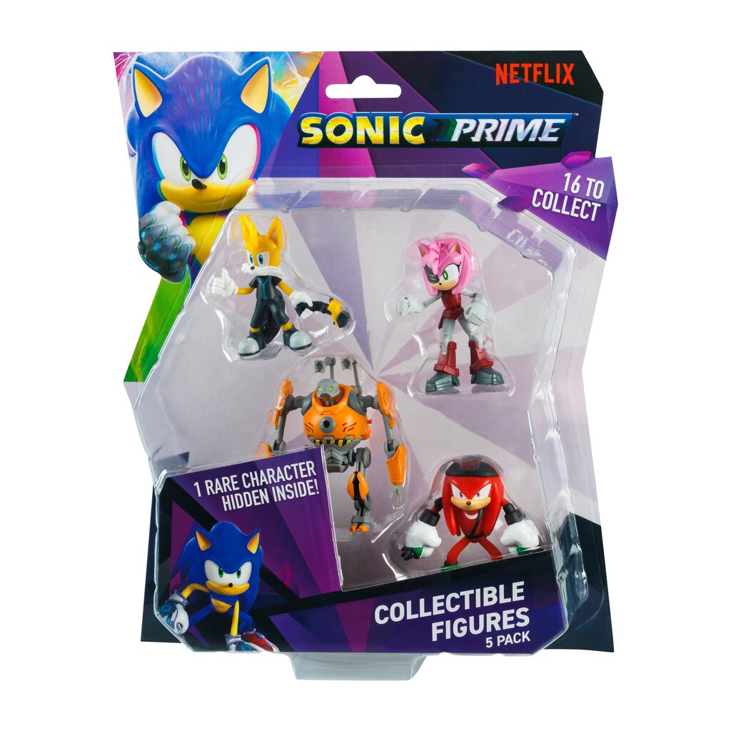 Figuuride komplekt Sonic, 5 tk, 6,5 cm цена и информация | Poiste mänguasjad | kaup24.ee