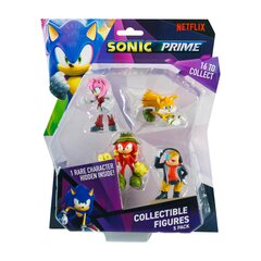 Figuuride komplekt Sonic, 5 tk, 6,5 cm hind ja info | Poiste mänguasjad | kaup24.ee