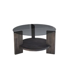 Кофейный столик Asir, 75x40x75см, темно-коричневый/черный цена и информация | Журнальные столики | kaup24.ee