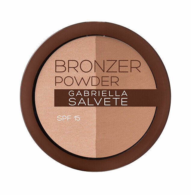 Päikesepuuder Gabriella Salvete Bronzer Powder Duo SPF15 Bronzer, 9g hind ja info | Päikesepuudrid, põsepunad | kaup24.ee