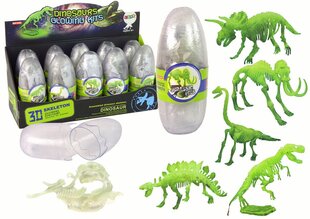 Dinosauruse skelett munas, helendab pimedas, 1 tk цена и информация | Развивающие игрушки | kaup24.ee
