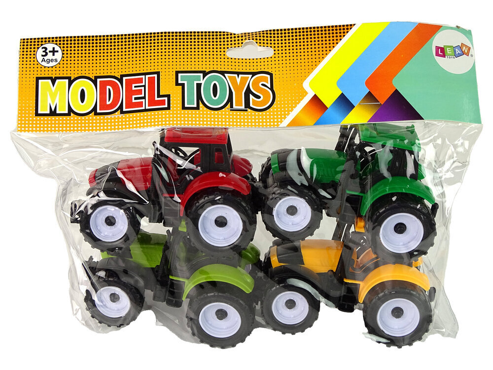 Traktorikomplekt LeanToys, 4 tk hind ja info | Poiste mänguasjad | kaup24.ee