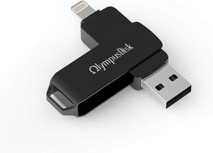 Флешка OlympusDisk Apollo, 64GB, черная цена и информация | USB накопители | kaup24.ee