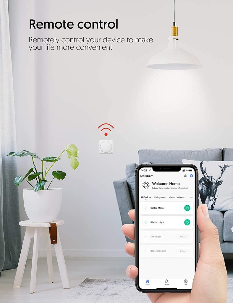 Умный выключатель Teckin, голосовое/дистанционное управление цена |  kaup24.ee