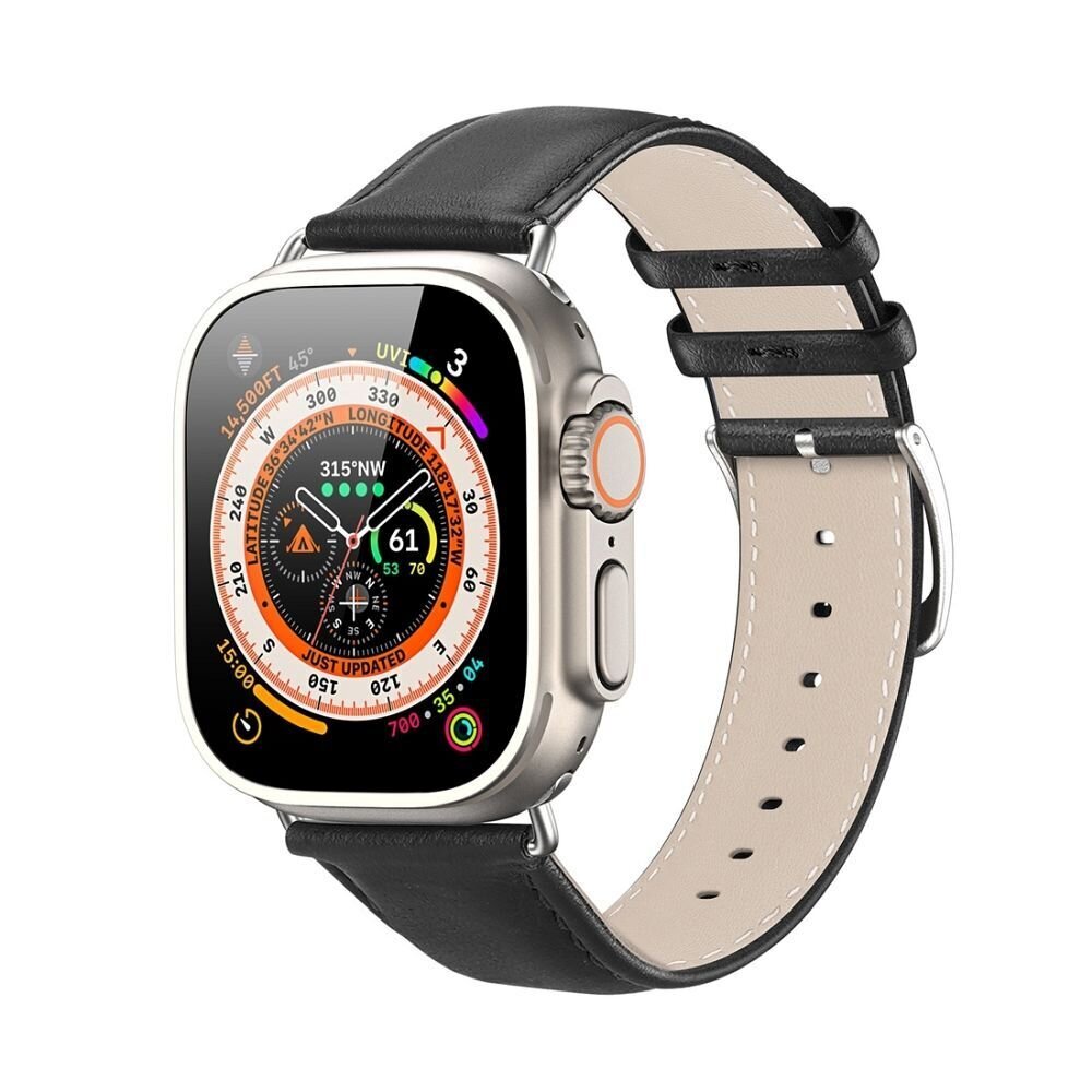 Dux Ducis YS Apple Watchile 42 / 44 / 45 / 49 mm, must цена и информация | Nutikellade ja nutivõrude tarvikud | kaup24.ee