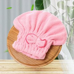 Шапочка для сушки волос Perf, розовая цена и информация | Полотенца | kaup24.ee