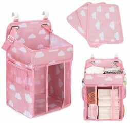 Органайзер для детской кроватки Perf, розовый цена и информация | Ящики для вещей | kaup24.ee
